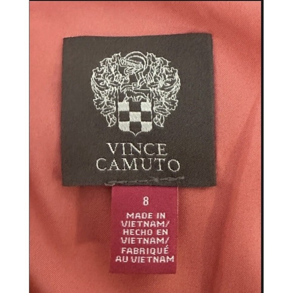 Pink Vince Camuto Womens A-Line Dress with V-neck Size 8 - Picture 7 of 7